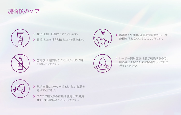 施術後のケア
